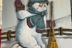 Snowman Relief Carving - John Donaldson